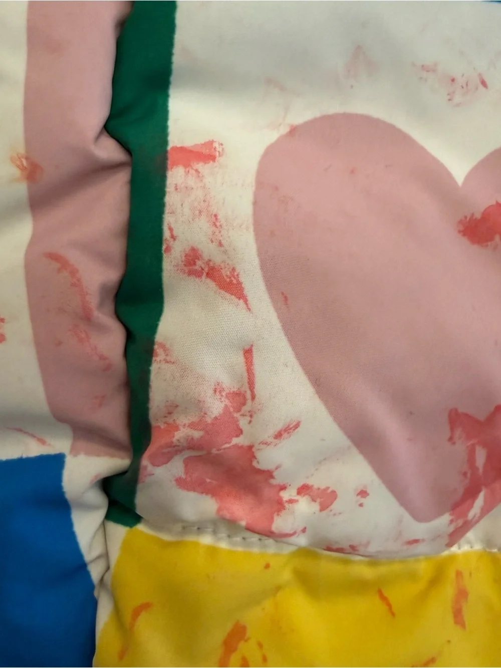 Cute Boden Girls Multicolor Heart Patchwork Hooded Puffer Vest little girl